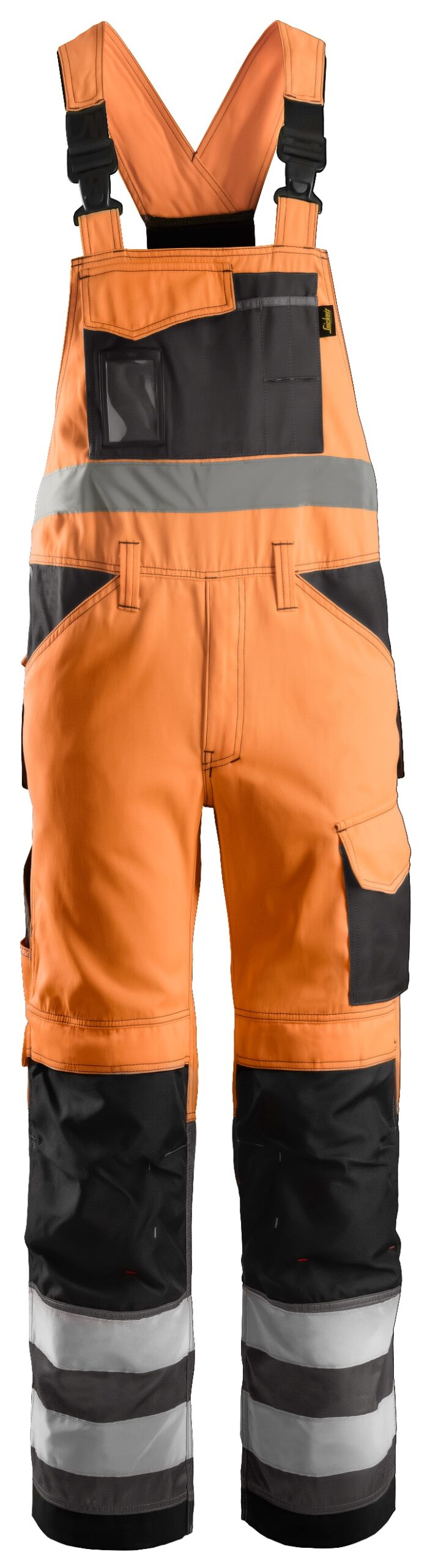 Snickers 0113 High Visibility Bib & Brace, Klasse 2