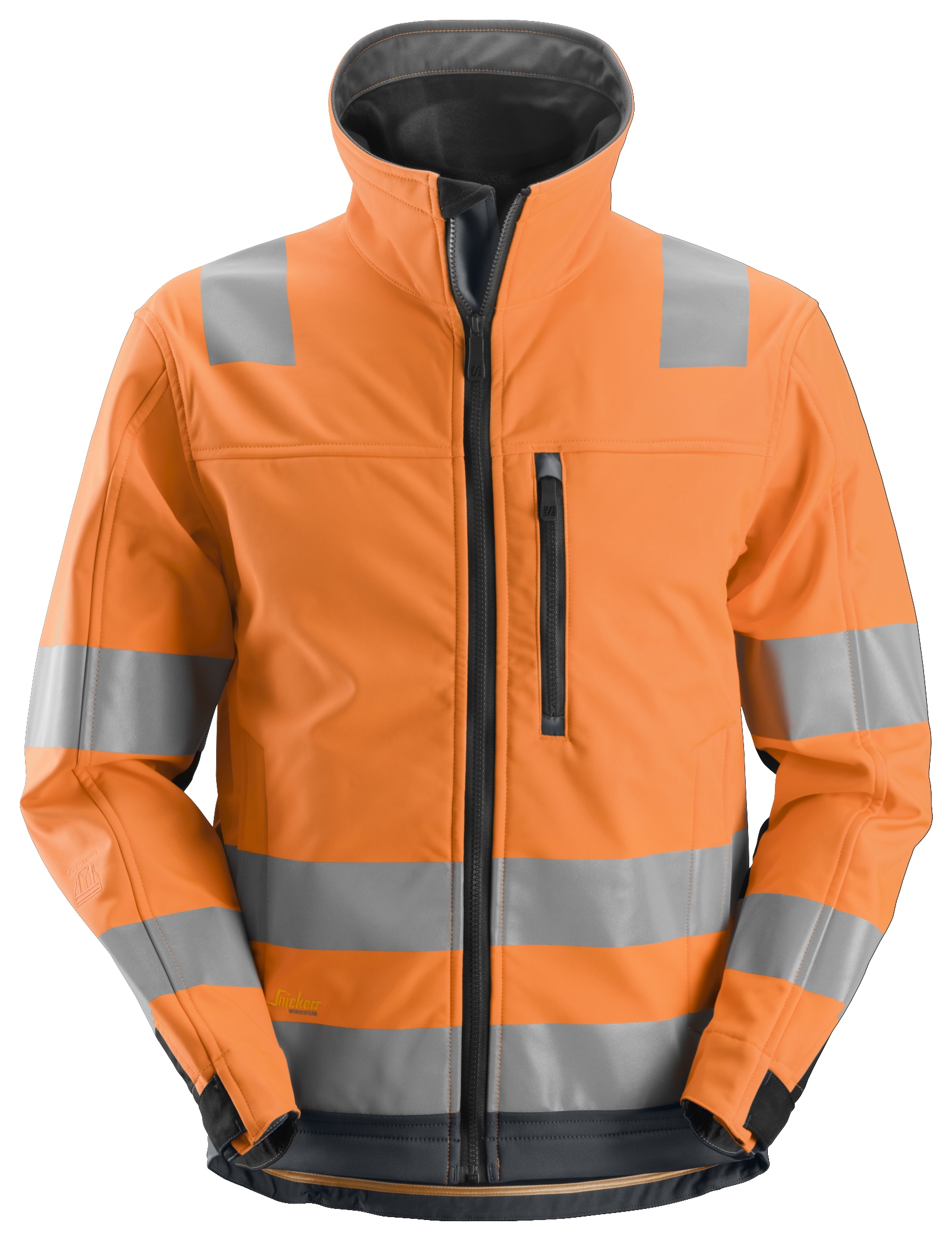 Snickers 1230 AllroundWork, High-Vis Softshell Jack Klasse 3