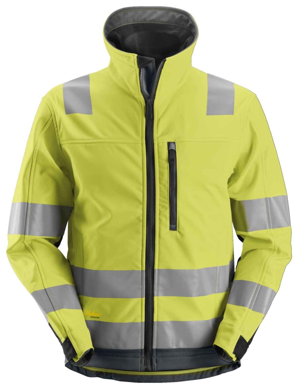 Snickers 1230 AllroundWork, High-Vis Softshell Jack Klasse 3 Snickers 1230 AllroundWork, High-Vis Softshell Jack Klasse 3