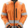 Snickers 1237 AllroundWork, High-Vis Softshell Damesjack Klasse 2/3