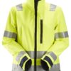 Snickers 1237 AllroundWork, High-Vis Softshell Damesjack Klasse 2/3