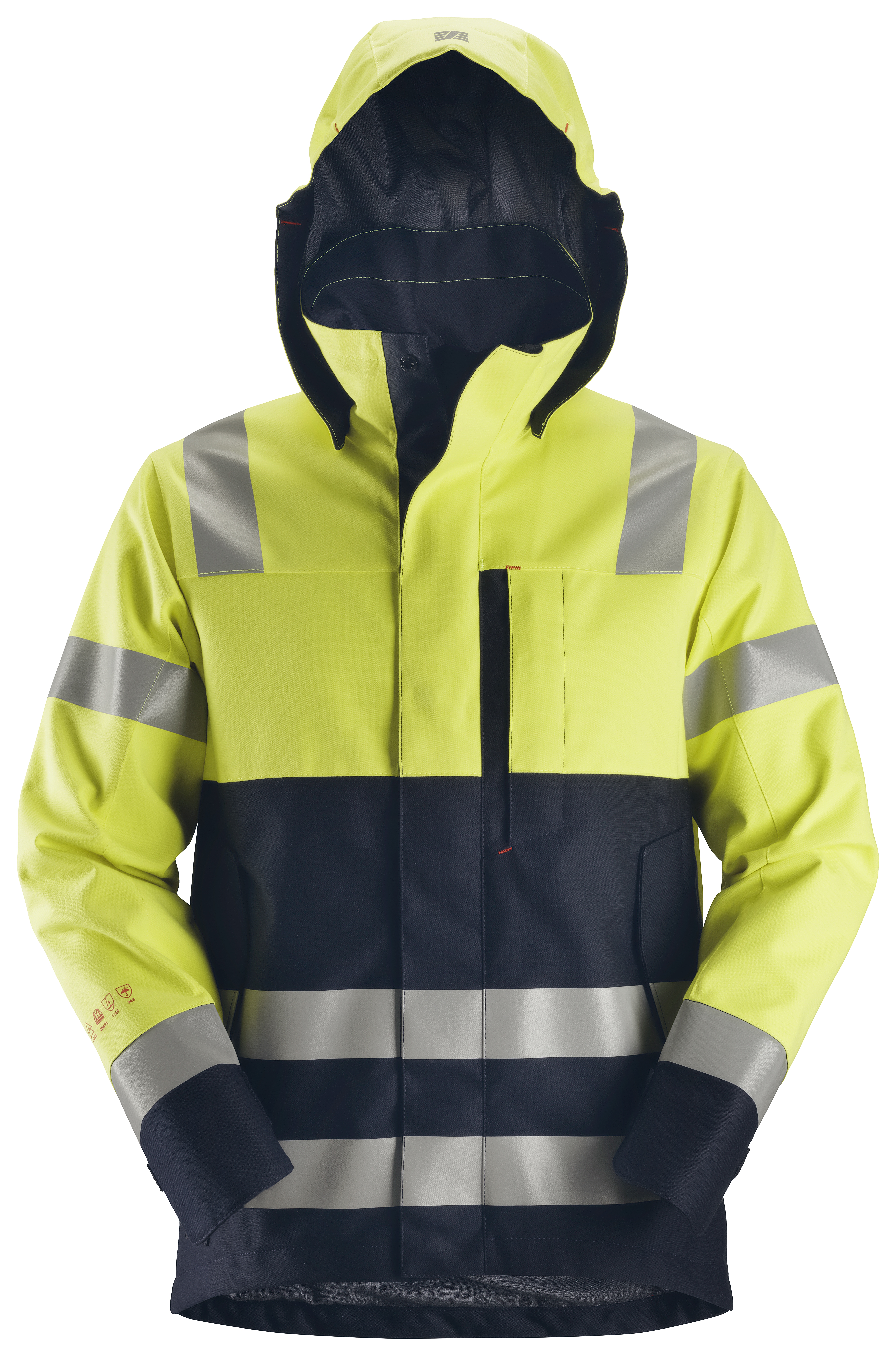 Snickers 1360 ProtecWork, Waterproof Shell Jack, High-Vis Klasse 2