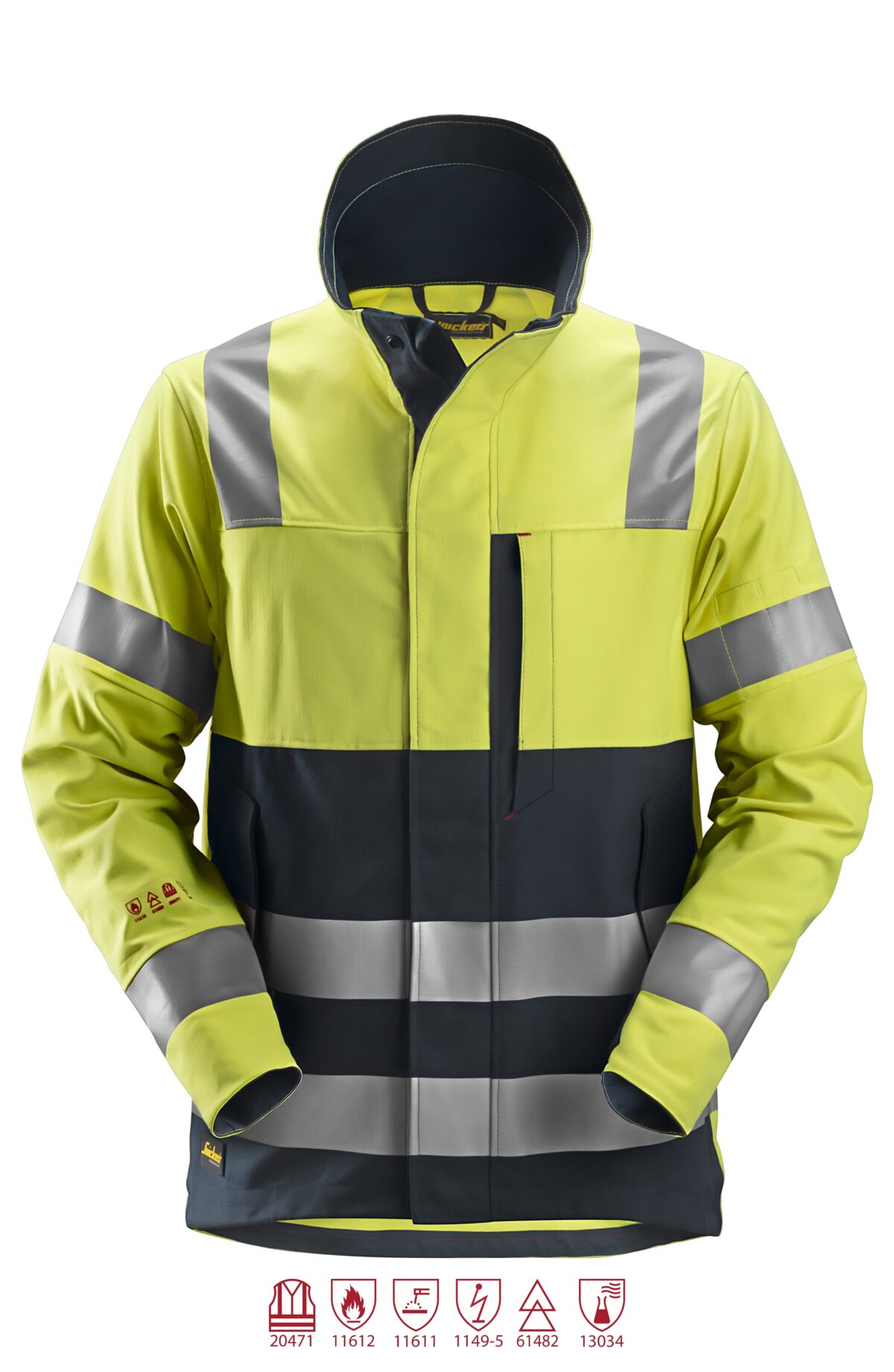 Snickers 1561 ProtecWork, Jack, High-Vis Klasse 3 Snickers 1561 ProtecWork, Jack, High-Vis Klasse 3
