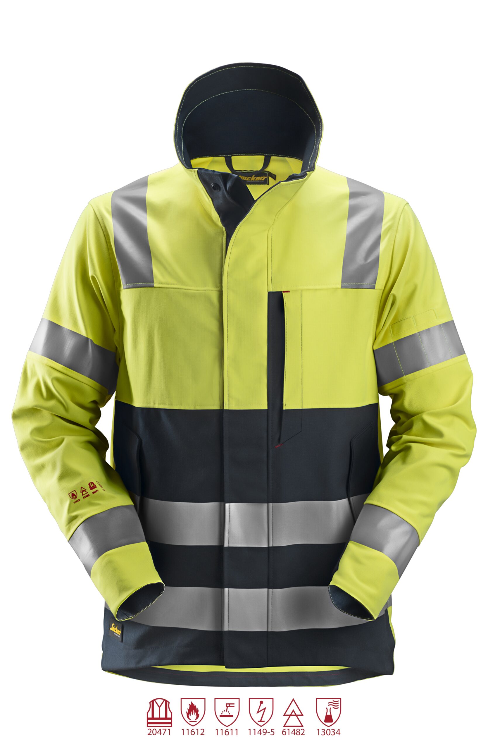Snickers 1561 ProtecWork, Jack, High-Vis Klasse 3