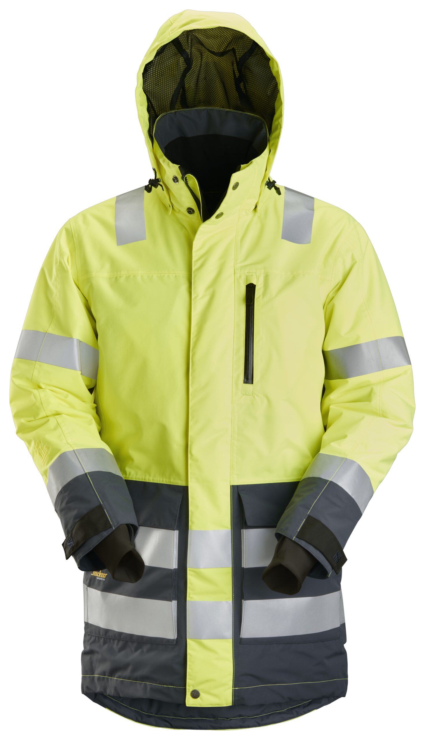 Snickers 1830 AllroundWork, High-Vis Waterproof Parka, KL 3