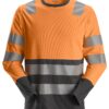 Snickers 2433 AllroundWork, High-Vis T-shirt met Lange Mouwen Klasse 2 Snickers 2433 AllroundWork, High-Vis T-shirt met Lange Mouwen Klasse 2