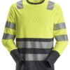 Snickers 2433 AllroundWork, High-Vis T-shirt met Lange Mouwen Klasse 2 Snickers 2433 AllroundWork, High-Vis T-shirt met Lange Mouwen Klasse 2