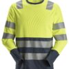 Snickers 2433 AllroundWork, High-Vis T-shirt met Lange Mouwen Klasse 2 Snickers 2433 AllroundWork, High-Vis T-shirt met Lange Mouwen Klasse 2