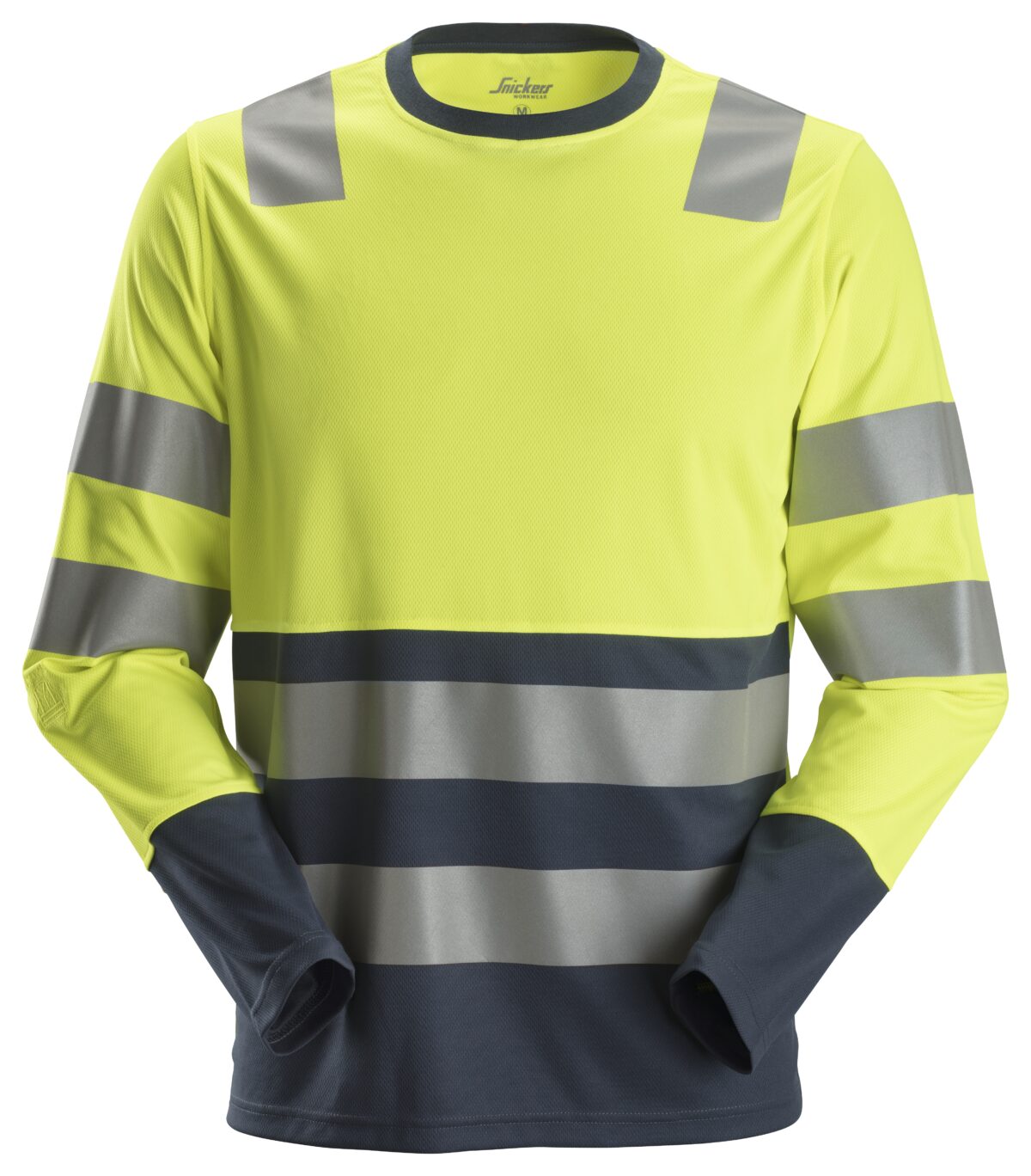 Snickers 2433 AllroundWork, High-Vis T-shirt met Lange Mouwen Klasse 2 Snickers 2433 AllroundWork, High-Vis T-shirt met Lange Mouwen Klasse 2