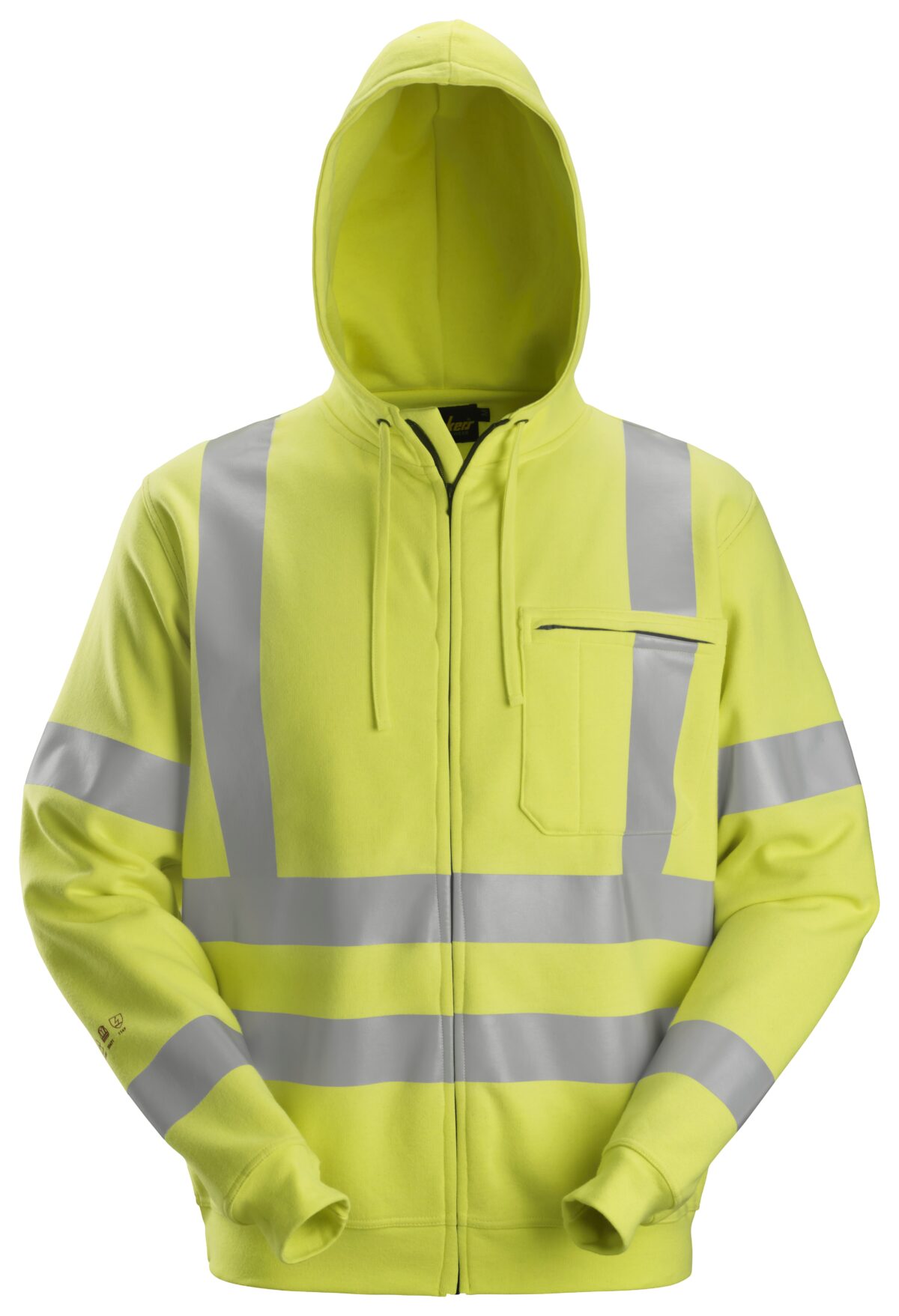 Snickers 2865 ProtecWork, Hoodie met rits, High-Vis Klasse 3 Snickers 2865 ProtecWork, Hoodie met rits, High-Vis Klasse 3