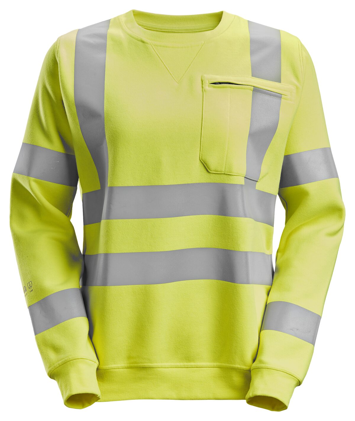 Snickers 2876 ProtecWork, Dames Sweatshirt, High-Vis Klasse 3/2 Snickers 2876 ProtecWork, Dames Sweatshirt, High-Vis Klasse 3/2