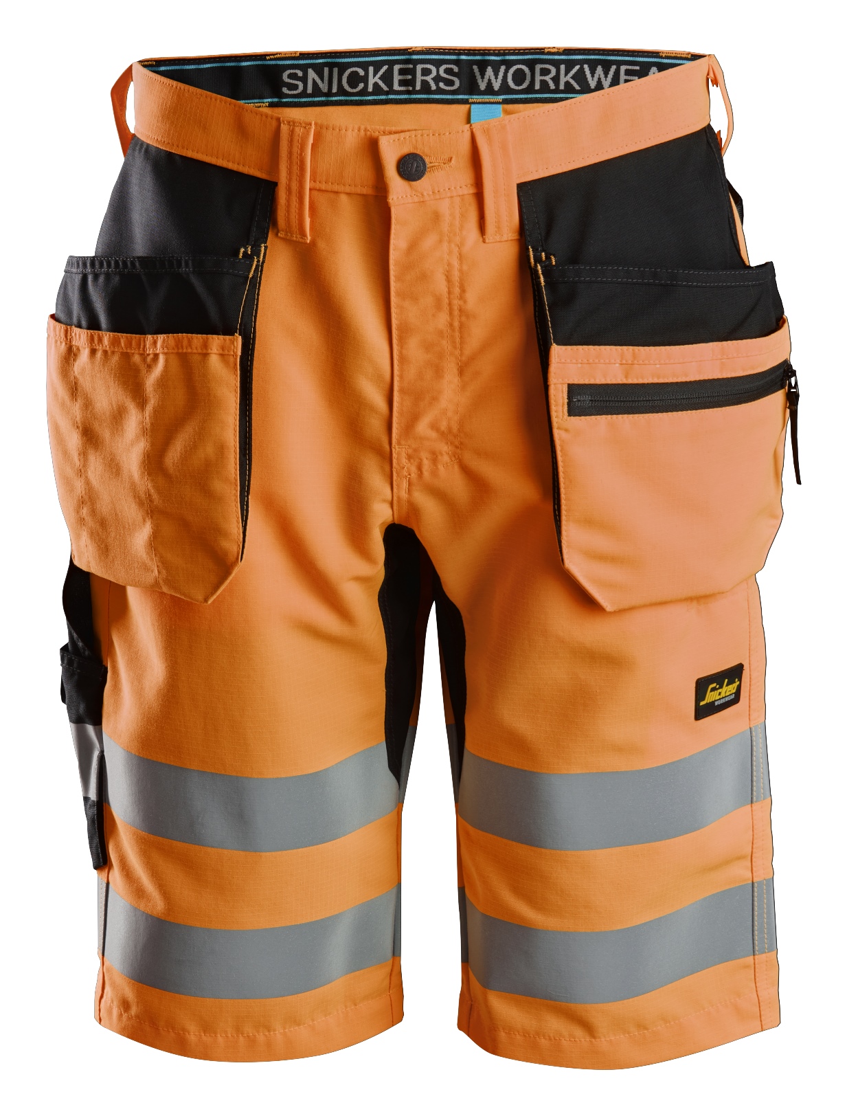 Snickers 6131 LiteWork, High-Vis Korte Broek+ met Holsterzakken Klasse 1 Snickers 6131 LiteWork, High-Vis Korte Broek+ met Holsterzakken Klasse 1