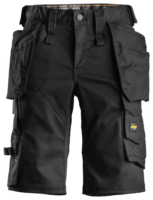 Snickers 6147 AllroundWork, Dames Stretch Korte Broek met Holsterzakken