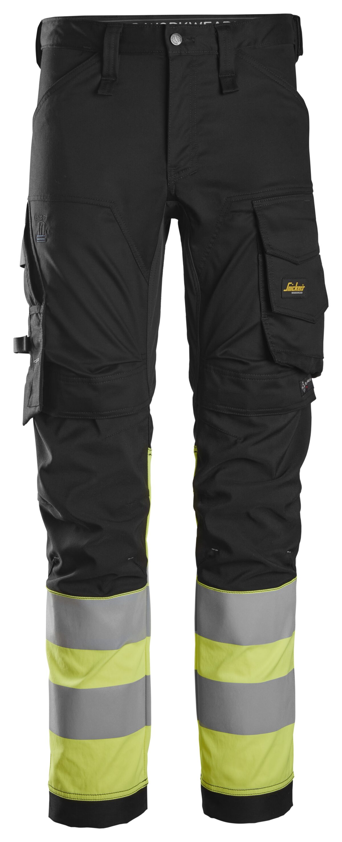 Snickers 6334 High-Vis, Klasse 1 Stretch Werkbroek Snickers 6334 High-Vis, Klasse 1 Stretch Werkbroek