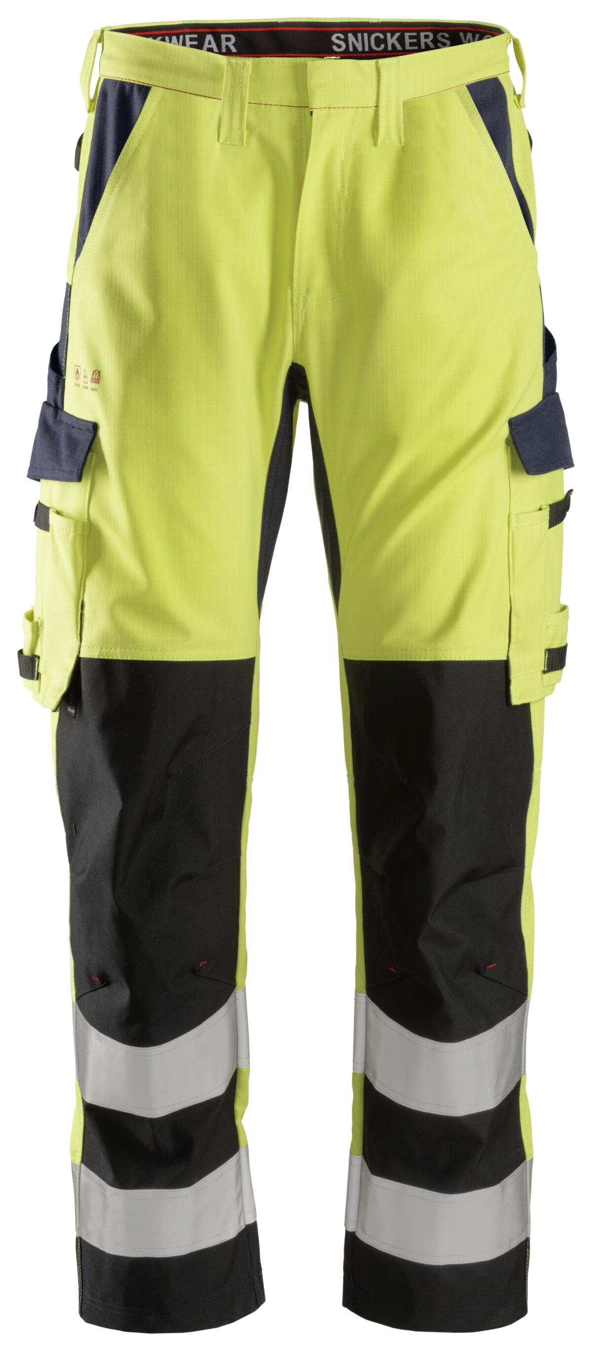 Snickers 6364 ProtecWork, Werkbroek met Scheenbeen versterking, High-Vis Klasse 2 Snickers 6364 ProtecWork, Werkbroek met Scheenbeen versterking, High-Vis Klasse 2