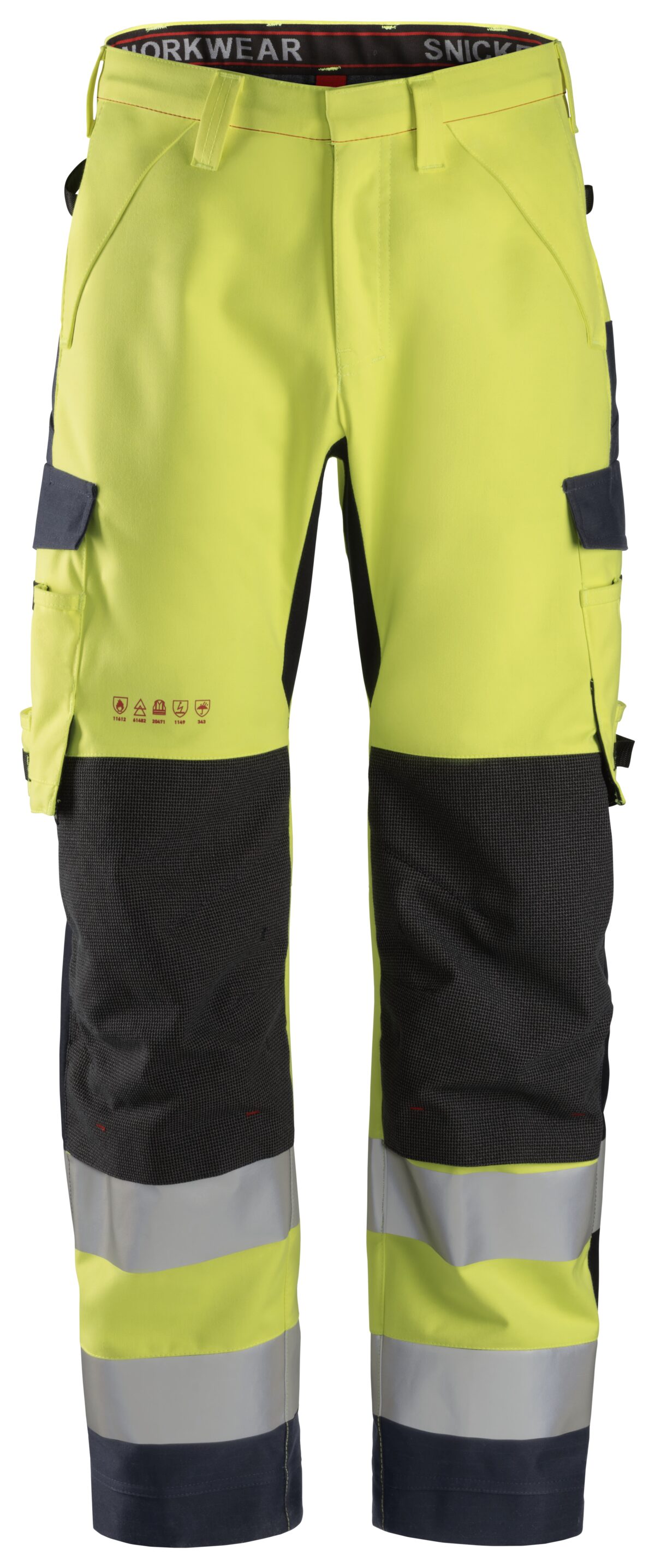 Snickers 6563 ProtecWork, Waterproof Shell Werkbroek, High-Vis Klasse 2 Snickers 6563 ProtecWork, Waterproof Shell Werkbroek, High-Vis Klasse 2