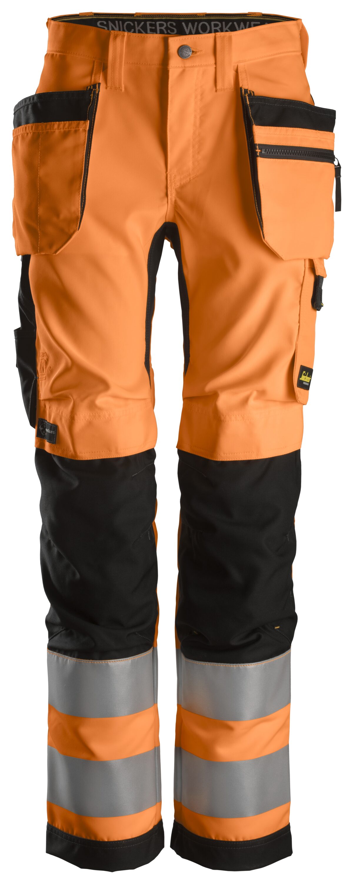 Snickers 6730 AllroundWork, Dames High-Vis Werkbroek+ met Holsterzakken Klasse 2