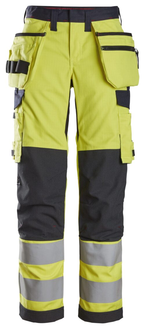 Snickers 6797 ProtecWork, Dameswerkbroek met Holsterzakken, High-Vis Klasse 2