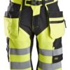 Snickers 6933 FlexiWork, High-Vis Korte Broek+ met Holsterzakken Klasse 1 Snickers 6933 FlexiWork, High-Vis Korte Broek+ met Holsterzakken Klasse 1