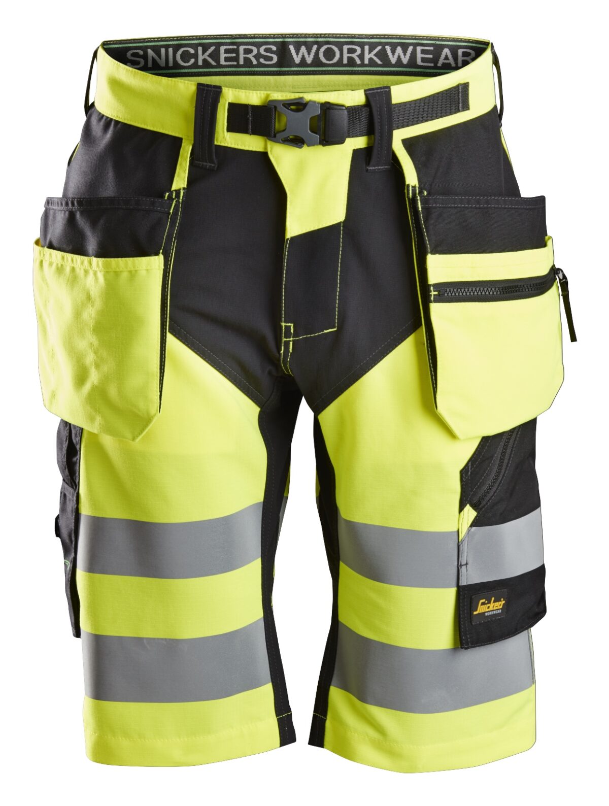 Snickers 6933 FlexiWork, High-Vis Korte Broek+ met Holsterzakken Klasse 1 Snickers 6933 FlexiWork, High-Vis Korte Broek+ met Holsterzakken Klasse 1
