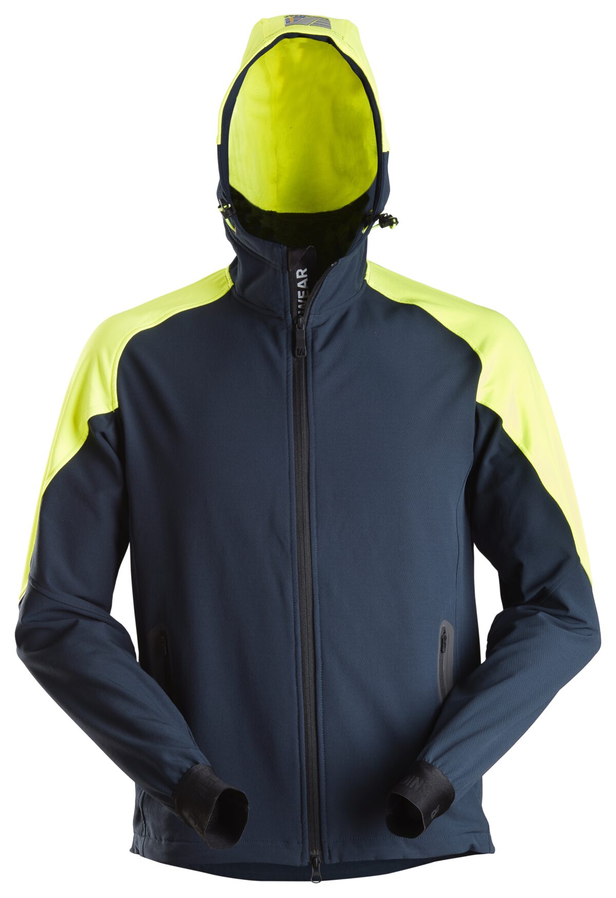 Snickers 8025 Neon Hoodie met Rits Snickers 8025 Neon Hoodie met Rits