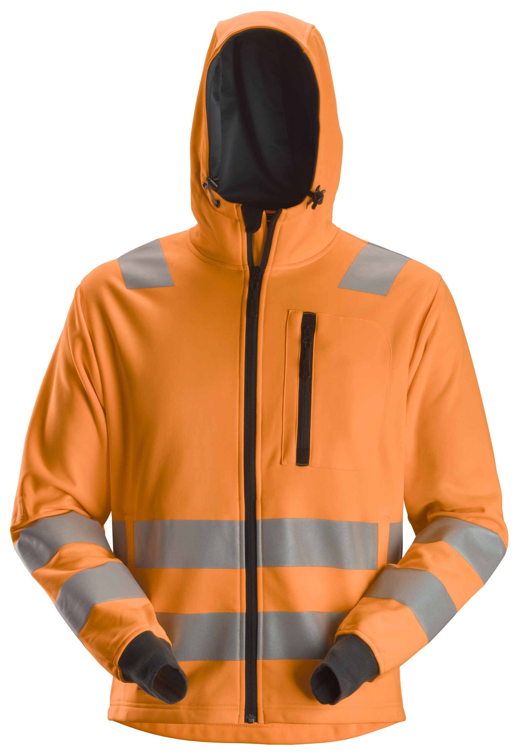 Snickers 8039 AllroundWork, High-Vis Hoodie met rits Klasse 2/3 Snickers 8039 AllroundWork, High-Vis Hoodie met rits Klasse 2/3