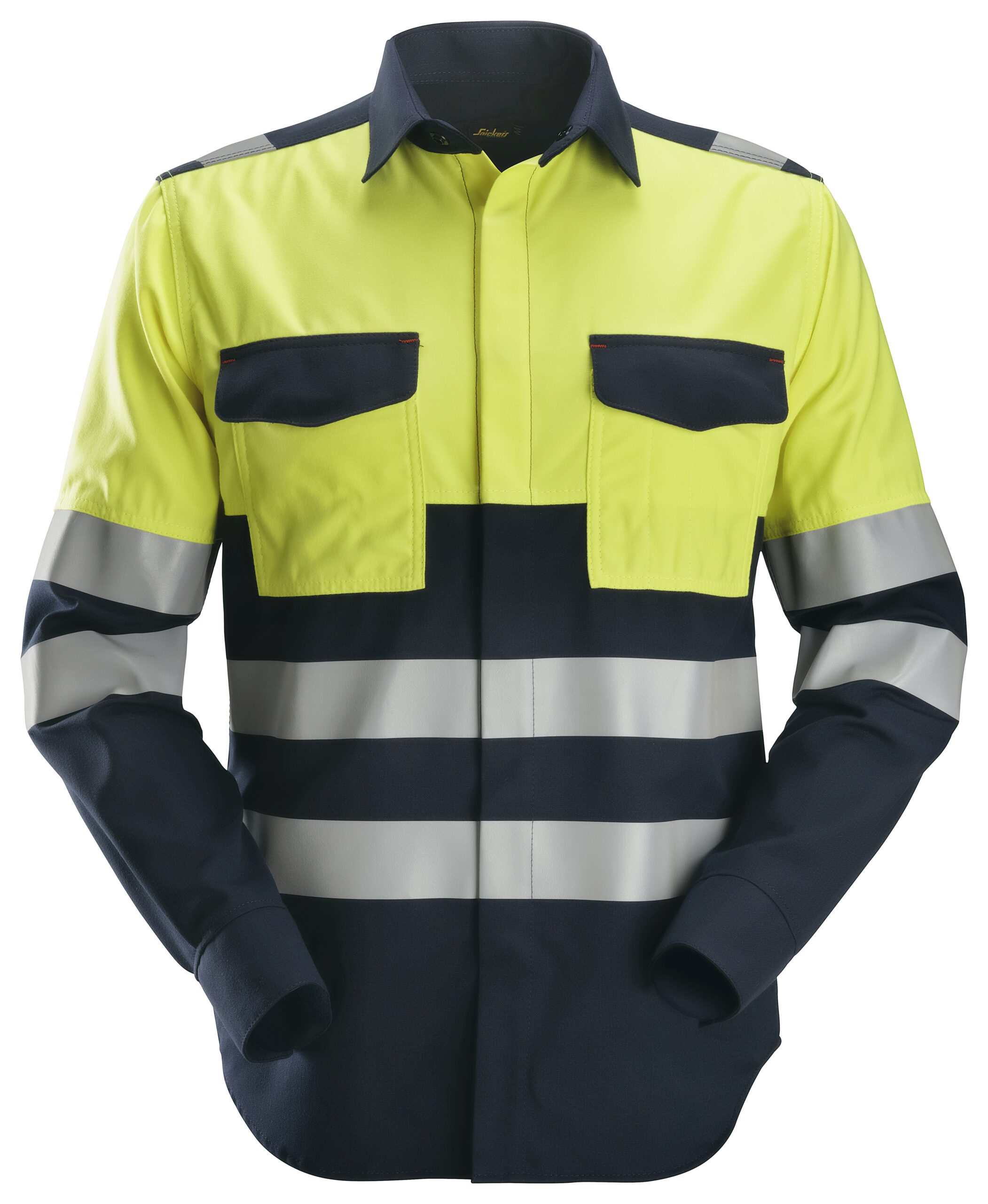 Snickers 8560 ProtecWork, Shirt met Lange Mouwen, High-Vis Klasse 1