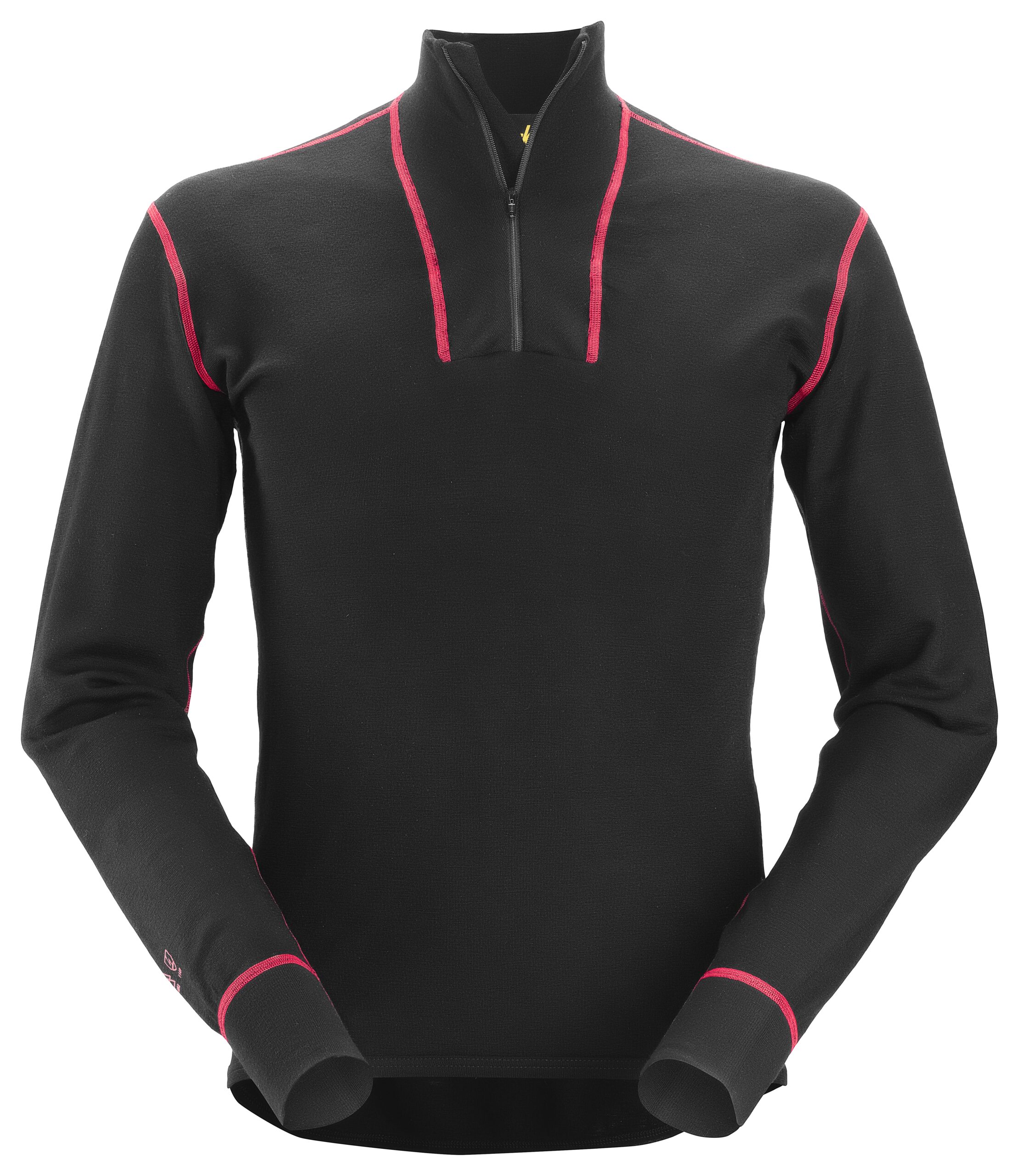 Snickers 9462 ProtecWork, Wollen Shirt met Lange Mouwen en Rits Snickers 9462 ProtecWork, Wollen Shirt met Lange Mouwen en Rits
