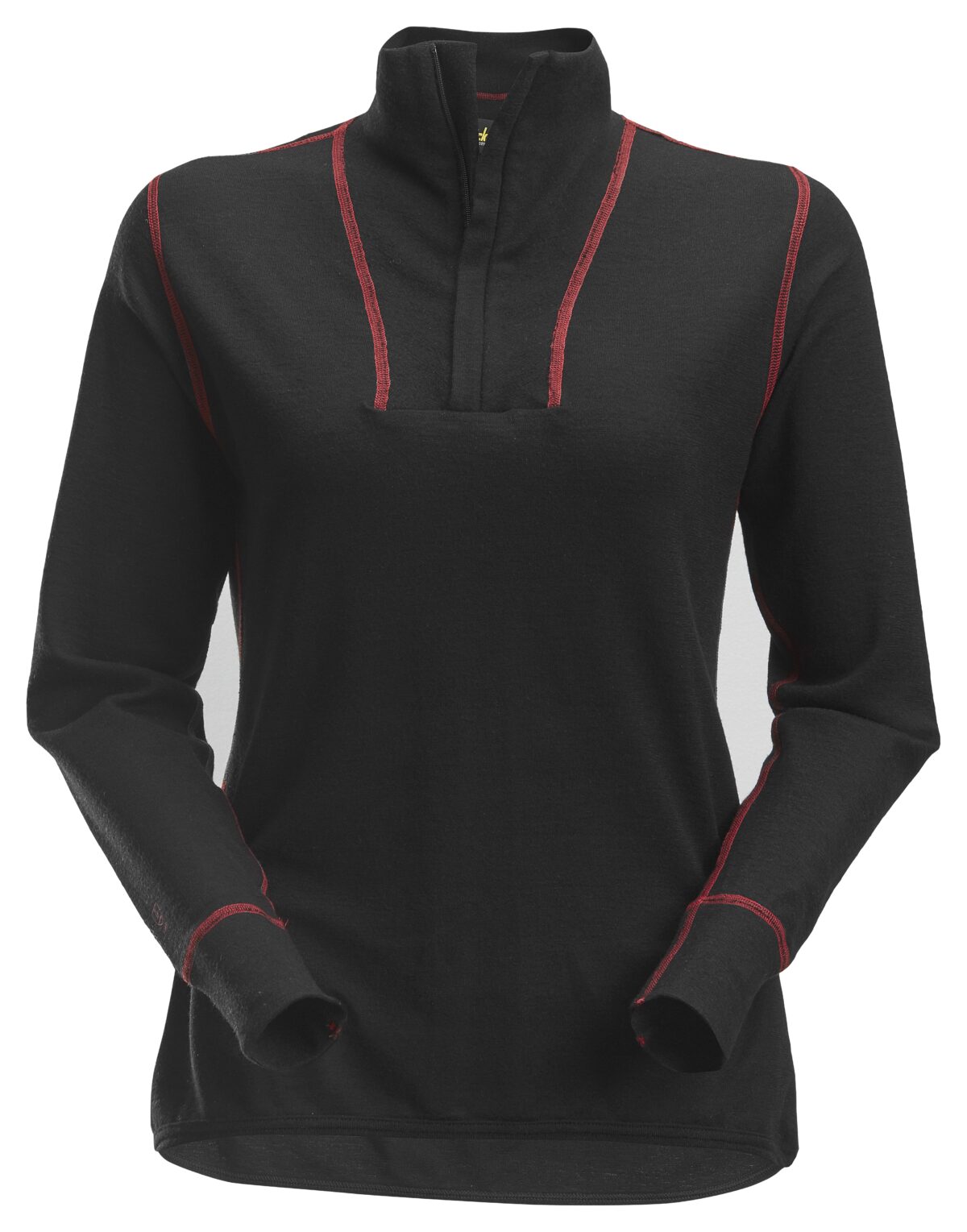 Snickers 9476 ProtecWork, Dames Wollen Shirt met Lange Mouwen en Rits Snickers 9476 ProtecWork, Dames Wollen Shirt met Lange Mouwen en Rits