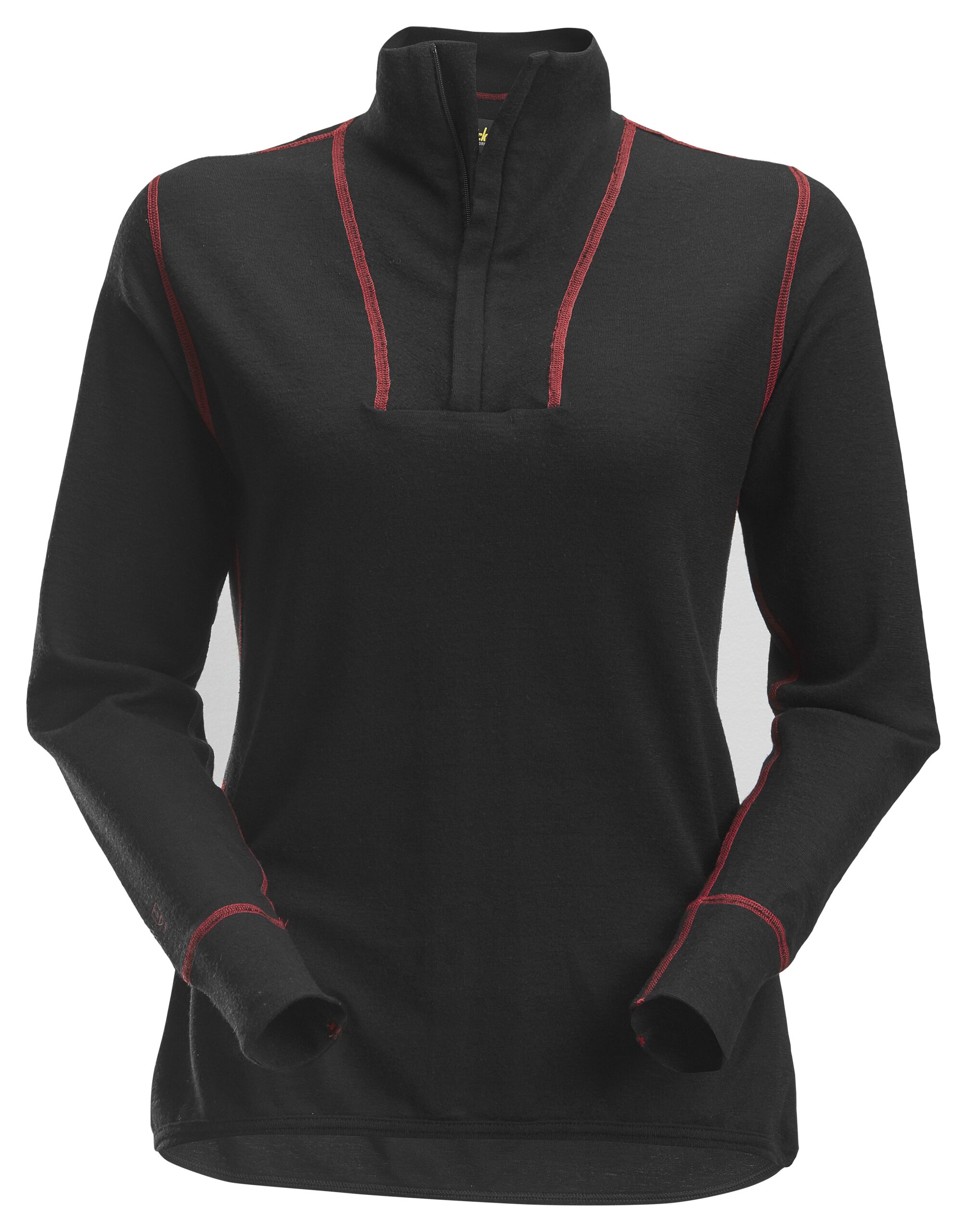 Snickers 9476 ProtecWork, Dames Wollen Shirt met Lange Mouwen en Rits